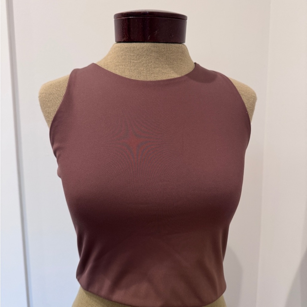 Girlfriend Collective Brown Sports Bra/Tank Top
